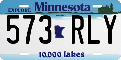 MN license plate 573RLY