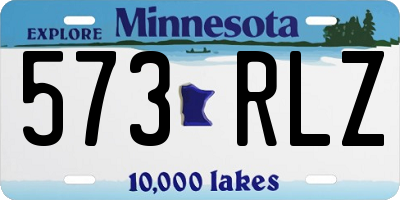 MN license plate 573RLZ
