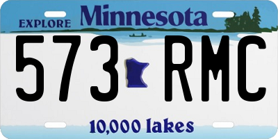 MN license plate 573RMC