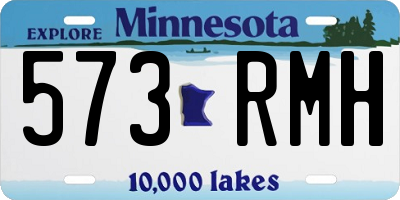 MN license plate 573RMH