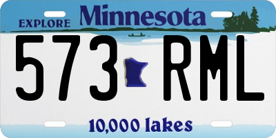 MN license plate 573RML