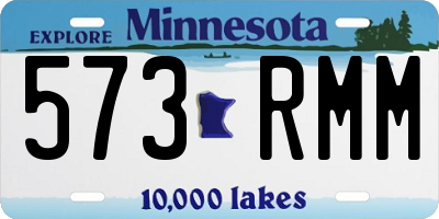 MN license plate 573RMM