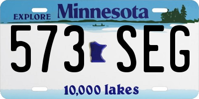MN license plate 573SEG