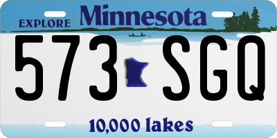 MN license plate 573SGQ