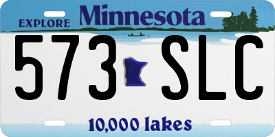 MN license plate 573SLC