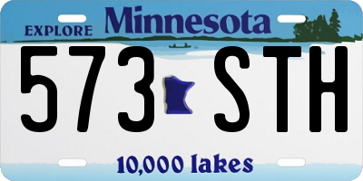 MN license plate 573STH