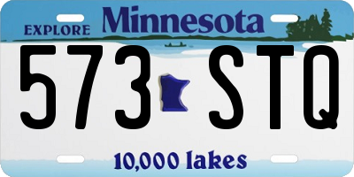 MN license plate 573STQ
