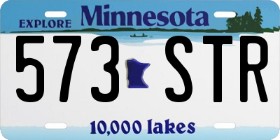MN license plate 573STR