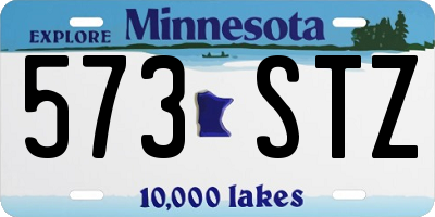 MN license plate 573STZ