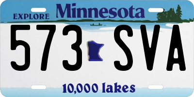 MN license plate 573SVA