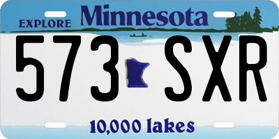 MN license plate 573SXR