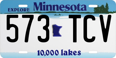 MN license plate 573TCV
