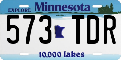MN license plate 573TDR