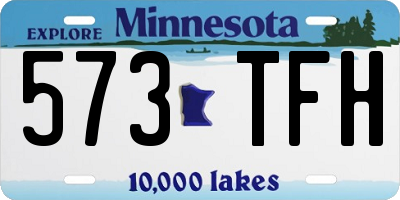 MN license plate 573TFH