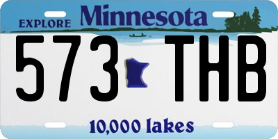 MN license plate 573THB