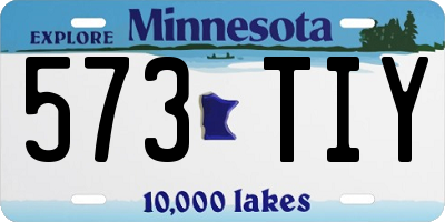 MN license plate 573TIY