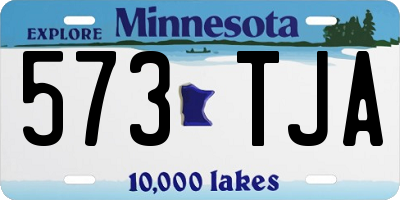MN license plate 573TJA