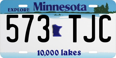 MN license plate 573TJC