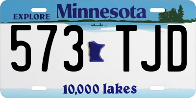 MN license plate 573TJD