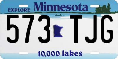 MN license plate 573TJG