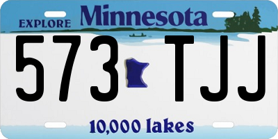 MN license plate 573TJJ