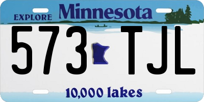 MN license plate 573TJL
