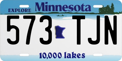 MN license plate 573TJN