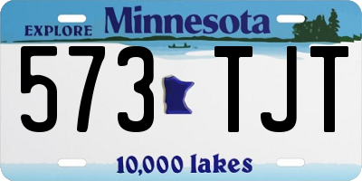 MN license plate 573TJT