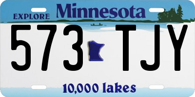 MN license plate 573TJY