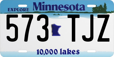 MN license plate 573TJZ