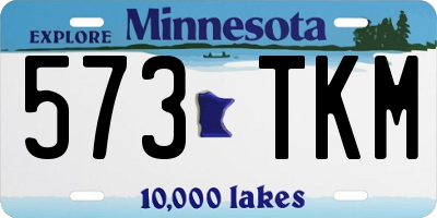 MN license plate 573TKM