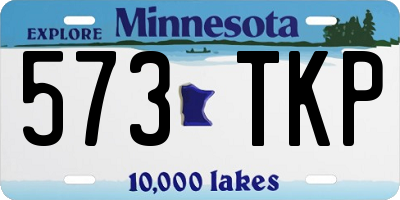 MN license plate 573TKP