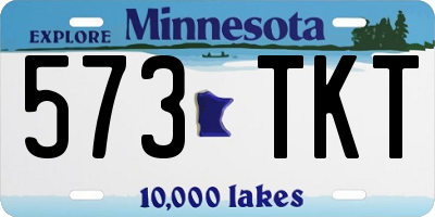 MN license plate 573TKT