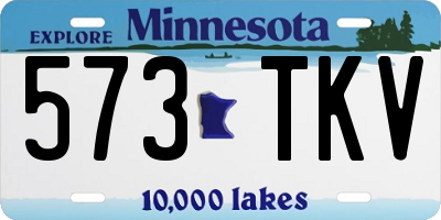MN license plate 573TKV