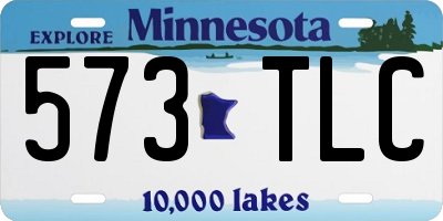MN license plate 573TLC