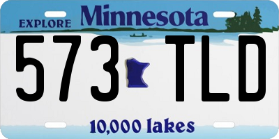 MN license plate 573TLD