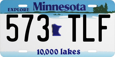 MN license plate 573TLF