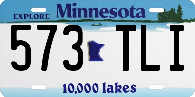MN license plate 573TLI