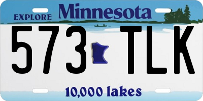 MN license plate 573TLK