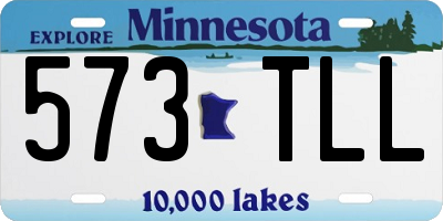 MN license plate 573TLL