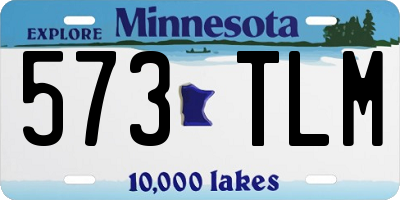 MN license plate 573TLM