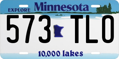 MN license plate 573TLO