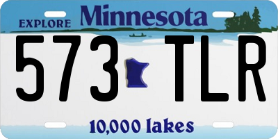 MN license plate 573TLR
