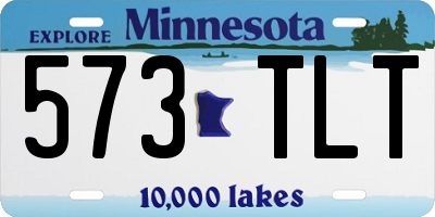 MN license plate 573TLT