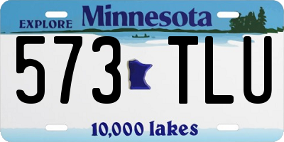 MN license plate 573TLU