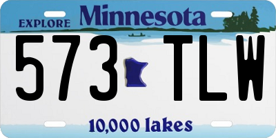 MN license plate 573TLW
