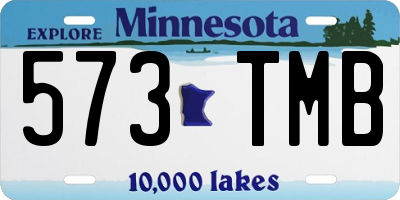 MN license plate 573TMB