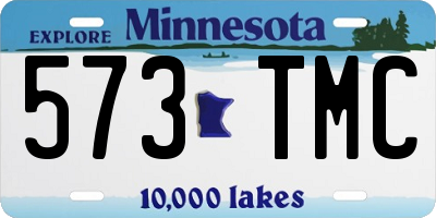MN license plate 573TMC