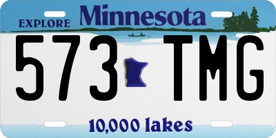 MN license plate 573TMG