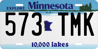 MN license plate 573TMK